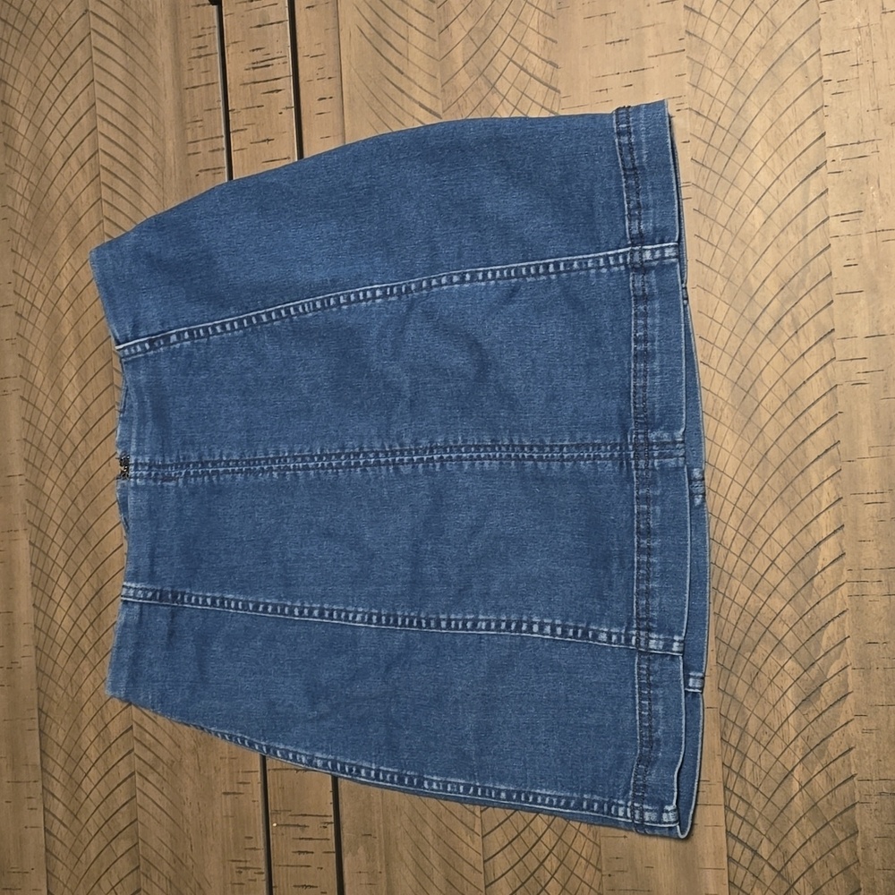 Free People High Waist Denim Mini Skirt